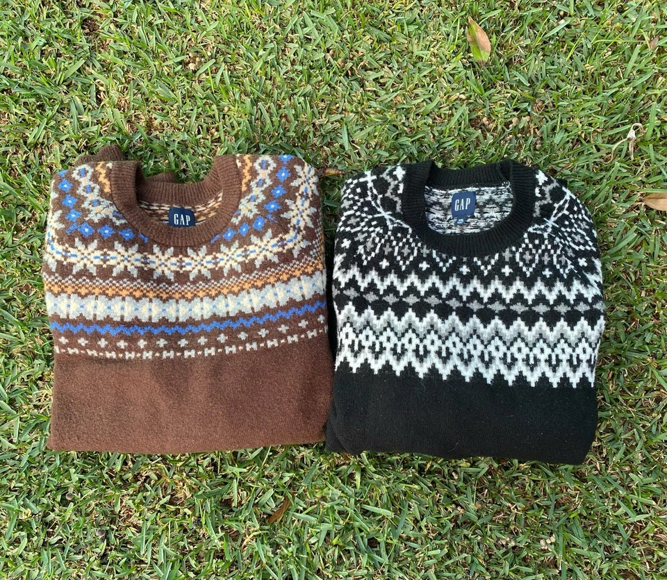 GAP Relaxed Forever Cozy Nordic Fair Isle Pullover Sweater Lagenlook Men’s XXL - Image 1 of 4