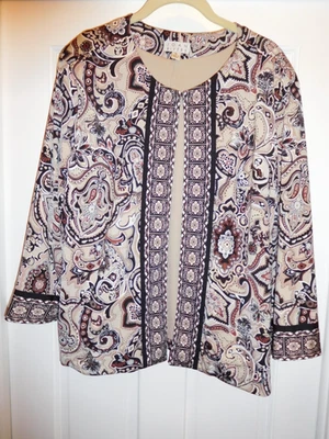 Chaqueta de punto Joan Rivers Perfect cachemir con mangas 3/4 - Talla XL Foto 1 de 4