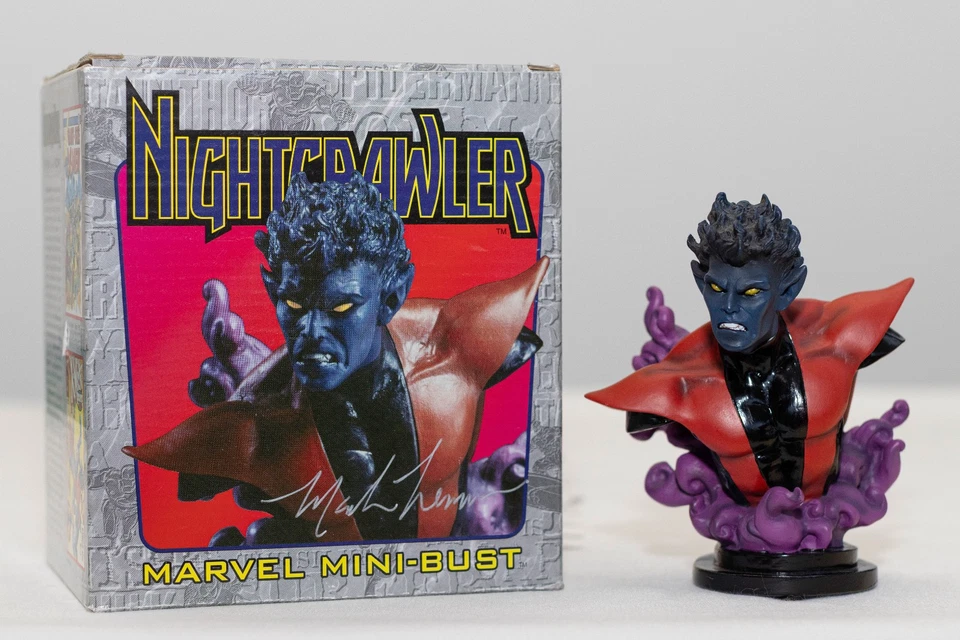 X-MEN Nightcrawler Mini Bust Low #15/5000 Bowen Designs Statue Sideshow Signed - Image 1 of 4