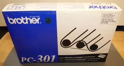 Новый в заводской упаковке подлинный Brother PC-301 тонер в коробке, новый, неиспользованный OEM - Изображение 1 из 4
