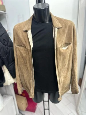 Gimo's Leather Jacket Man Tg54 Brown LLV2058 - Image 1 of 4