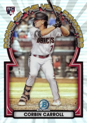 2023 Bowman Chrome - Rookie of the Year Favorites Corbin Carroll #ROYF-1 - Image 1 of 2