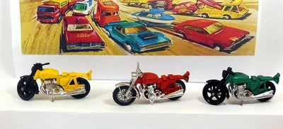 LOT of 3  Superfast Matchbox #18  HONDARORA Motorcycles - MINT- But-  INCOMPLETE - Image 1 of 4