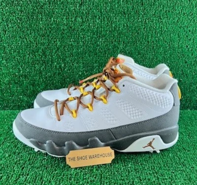 Hombres Nike Air Jordan 9 Golf Bajo NRG US Abierto Blanco Gris Zapato FN6931-100 Talla 9.5 Foto 1 de 4