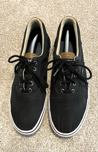 SPERRY, HERREN GR. 12 M, SCHWARZ CANVAS, BOOTSSCHUHE, SNEAKER, SEHR GUTER ZUSTAND - Bild 1 von 8