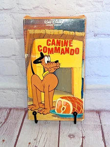 Canine Commando (VHS, 1986) Walt Disney Home Video Pluto Cartoons - Imagen 1 de 7