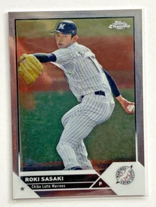 Dodgers Roki Sasaki Topps Chrome 2023 NPB Chiba Lotte Marines #Q34 - Bild 1 von 2