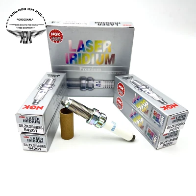 NGK Spark Plugs 4 x 94201 (SILZKGR8B8S) / 12120040551 For BMW X1 2.0L 2016-2019 - Image 1 of 4