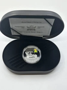 Moneta Argento Sterling Auto 2001 Canada Russell Modello L - Serie Trasporti - Foto 1 di 5