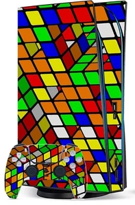PEGATINA DEL CUBO DE RUBIK/SKIN PLAYSTATION 5 CONSOLA/CONTROL REMOTO - Imagen 1 de 5