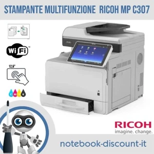 RICOH MP C307 - Stampante Multifunzione a Colori COME NUOVA Wi-Fi TONER INCLUSI - Foto 1 di 9