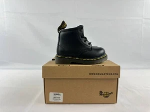 Botas Dr. Martens Brooklee B para niños pequeños talla 5C negras de cuero suave con cremallera - Imagen 1 de 10