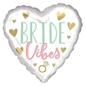Bride Vibes Bridal Shower Hen Do Engagement Foil Balloon Party Decoration - Picture 1 of 1