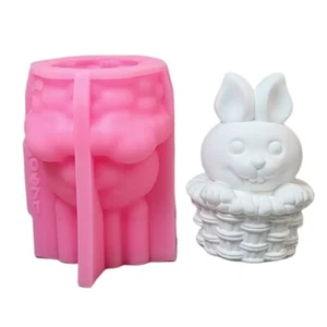 Basket Rabbits Silicone Molds for Soap Cement Clay Silicone Molds - Bild 1 von 8