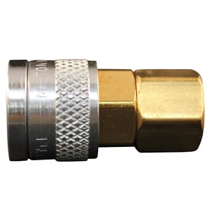 Milton S-755 1/4" FNPT M Style Push Type Coupler - Picture 1 of 3