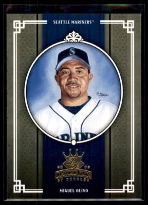 2005 Donruss Diamond Kings Miguel Olivo #206 Seattle Mariners - Image 1 of 2