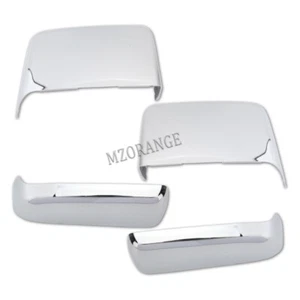 NEW Pair Chrome Tow Mirror Cap Cover For 2014-2019 Chevy Silverado GMC Sierra - Picture 1 of 12