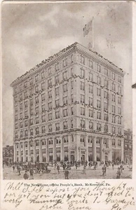 McKeesport, PENNSYLVANIA - The People's Bank - GLITTER - 1907 - Model T - Picture 1 of 2