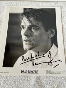 Foto autógrafa genuina firmada a mano de Jeremy Irons buena firma certificado de autenticidad de 10 x 8" - Imagen 1 de 1