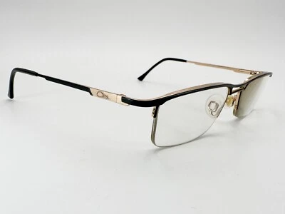 Authentic Cazal 709 Eyeglasses FRAMES 302 Gold/Black 52[]18-135 Germany H144 - Image 1 of 4