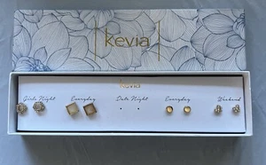 Kevia Lainey Theme Post Earring Set 4 Piece Earring Set (Gold) - Picture 1 of 7