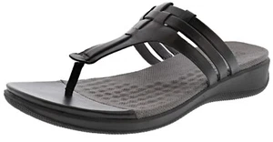 SOFTWALK WOMEN'S TRACY WEAVED T-STRAP SANDALS - Picture 1 of 6