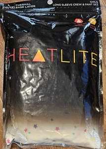 NEW! Girls Sz L 10/12 HeatLite Long Underwear Set Thermal Base Layer Quick ship! - Picture 1 of 3