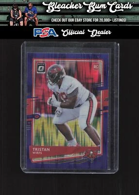 2020 Donruss Optic 129 Tristan Wirfs Purple Shock Rated Rookie - Image 1 of 2