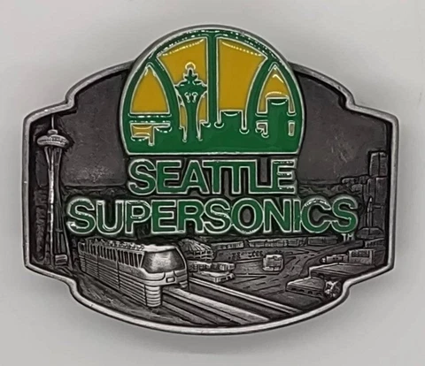 Vintage Seattle Supersonics Belt Buckle Cover