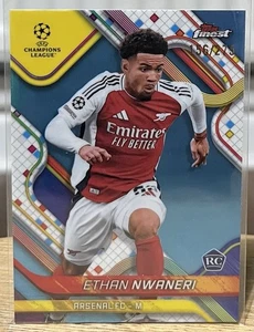 2024-25 Topps Finest Ethan Nwaneri Sky Blue Refractor RC /275 Arsenal 💎 - Bild 1 von 3