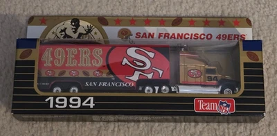 San Francisco 49ers 1994 Matchbox Полутрактор Прицеп Белая Роза Новый в Коробке NFL - Изображение 1 из 4