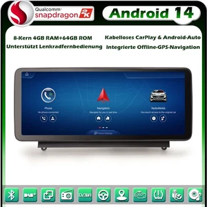 12,3" 8-Kern 128GB Android 14 GPS Autoradio DAB+ Für Mercedes Benz C Klasse W204 - Bild 1 von 23