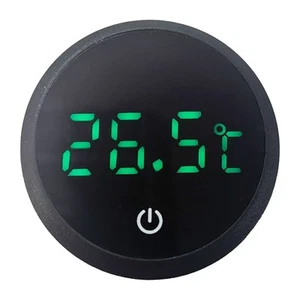 Aquarium Digital Black Thermometer Stick on LED Fish Tank -Dry Battery Long Life - Picture 1 of 5