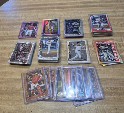 Topps & Topps Chrome 2025 批量 包括所有插入和 Paralells 明星和新秀! — 第 1/4 张图片