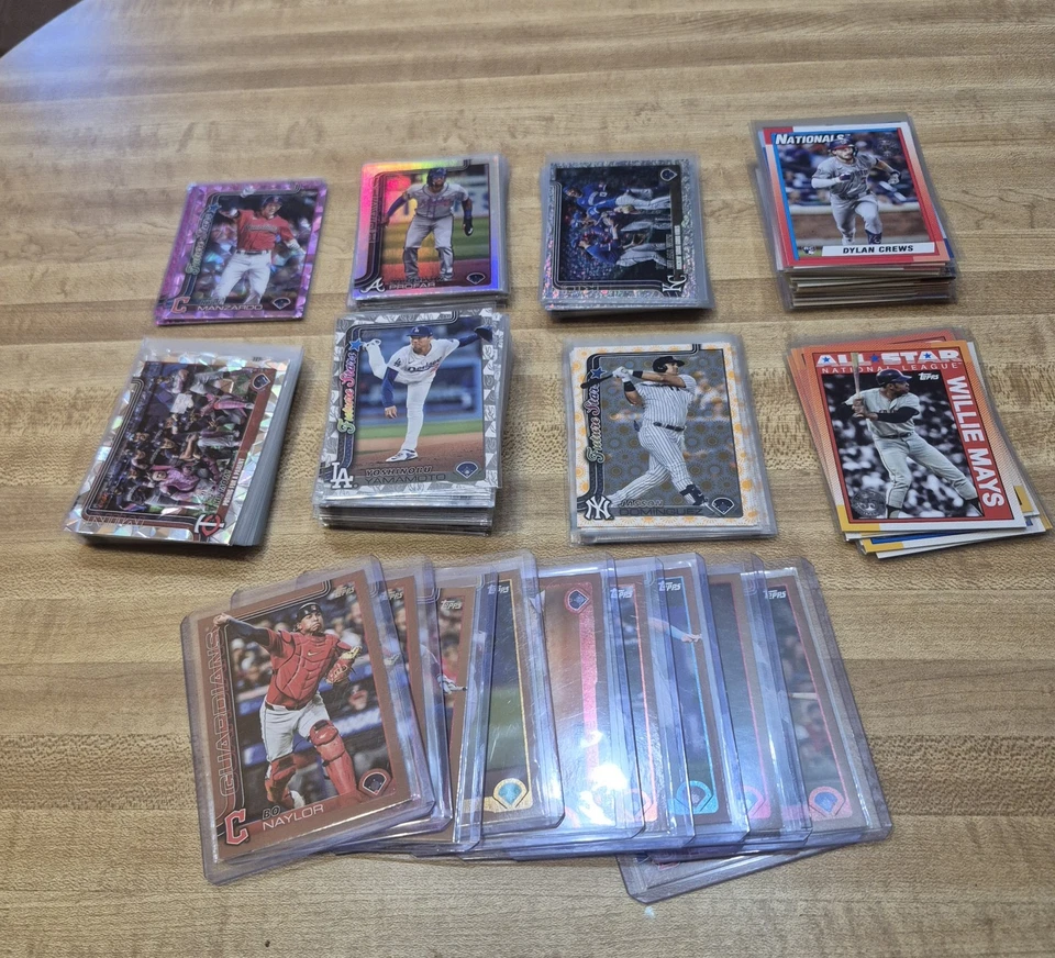 Topps & Topps Chrome 2025 Lot All Inserts & Paralells Stars & Rookies Included! - Image 1 of 4