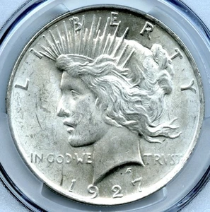 1927-D Peace Dollar, PCGS MS61 - Picture 1 of 3