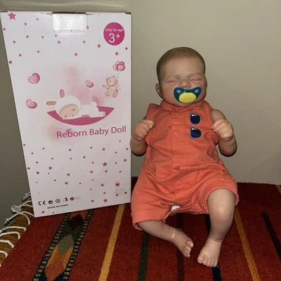 Reborn Anna Kazmierczak Realistic Baby Doll Silicone/Cloth  Body 16” Realistic - Image 1 of 4