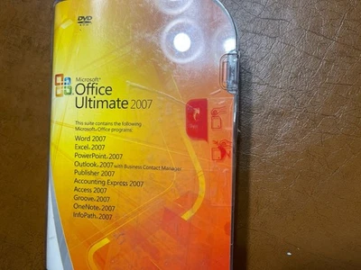 Microsoft Office Ultimate 2007 DVD Full Version word Excel Powerpoint SEALED BOX - Image 1 of 4