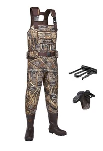 HISEA Hunting Fishing Chest Wader Bootfoot Light Waterproof 800G Insulated Boots - Picture 1 of 5