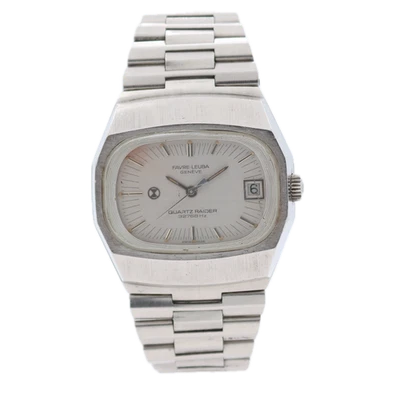 Vintage Favre-Leuba 11033 Quartz Raider Men's Quartz Wristwatch 352 Swiss Steel - Image 1 of 4