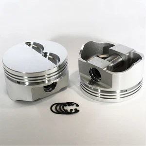 DSS Piston Set 8710-4030; E-Series 4.030 in., Flat Top, 5.7 in. Rod for 383 SBC - Picture 1 of 2