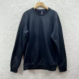 Adidas Sweatshirt Black LILLARD Dame DOLLA Logo Pullover Crew Neck Size M Medium - Picture 1 of 9