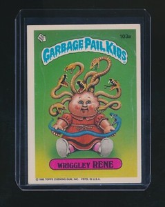 WRIGGLEY RENE 1986 TOPPS GARBAGE PAIL KIDS STICKER CARDS #103A