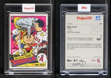 2021 Project 70 Online Exclusive Artist Proof Silver Frame /51 Mike Trout Ermsy