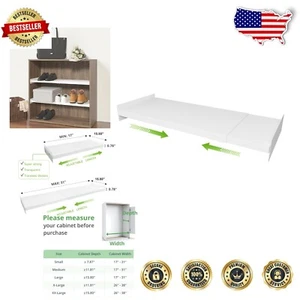 Expandable Closet Shelf Organizer - Adjustable Metal Storage Rack for Any Room - Picture 1 of 9