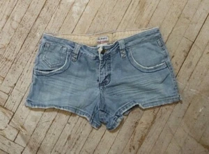 Vintage NoBo No Boundaries Juniors Size 7 Low Rise Denim Jean Shorts - Picture 1 of 2