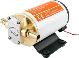 12V DC Scavenge Impellor Gear Pump Diesel Fuel Oil Transfer Marine RV Universal - Picture 1 of 9