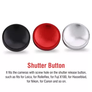 3Pcs Shutter Release Button Convex for Fuji Nikon Canon Rolleiflex Hasselblad - Picture 1 of 12