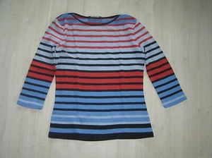 Shirt langarm Betty Barclay 36 rot blau grau - Bild 1 von 2