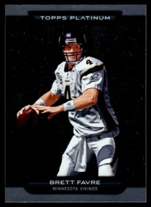 2010 Topps Platinum Brett Favre b Minnesota Vikings #130 - Picture 1 of 2